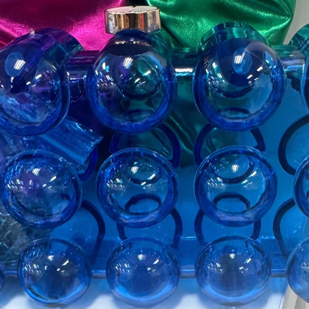 Blue Bubble Design Purse